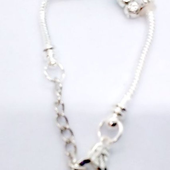 Cute Purple European Beaded Snake Bracelet with Star and Moon Charm - Picture 3 of 3